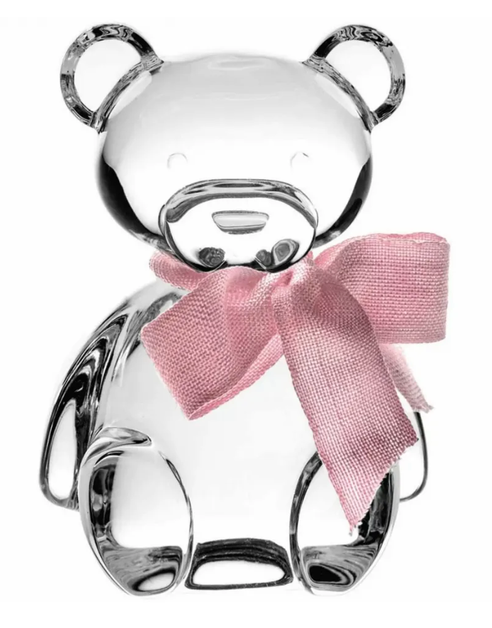 Vista Alegre Crystal Teddy Bear | Pink Ribbon