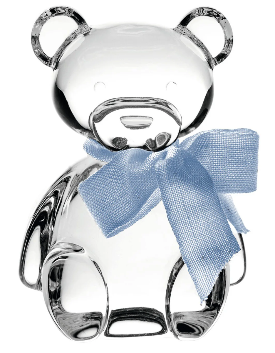 Vista Alegre Crystal Teddy Bear | Blue Ribbon