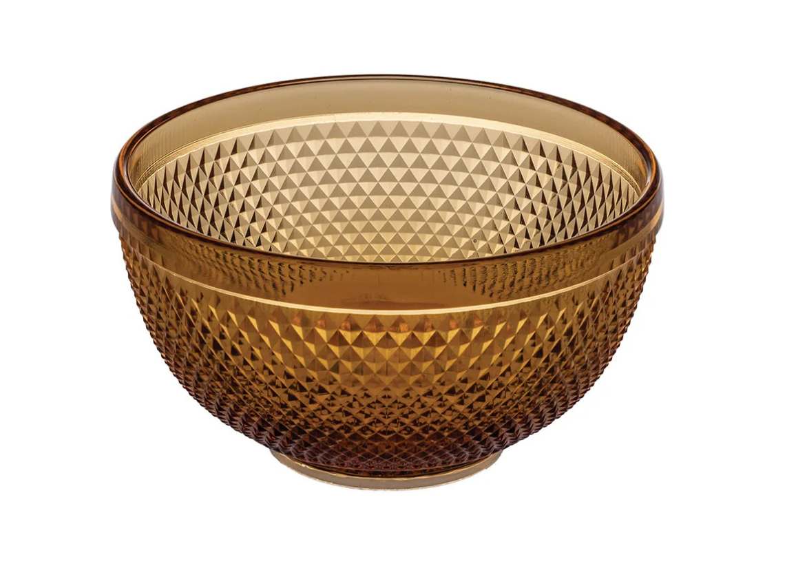 Vista Alegre Bicos Bowl | Amber 6.5in