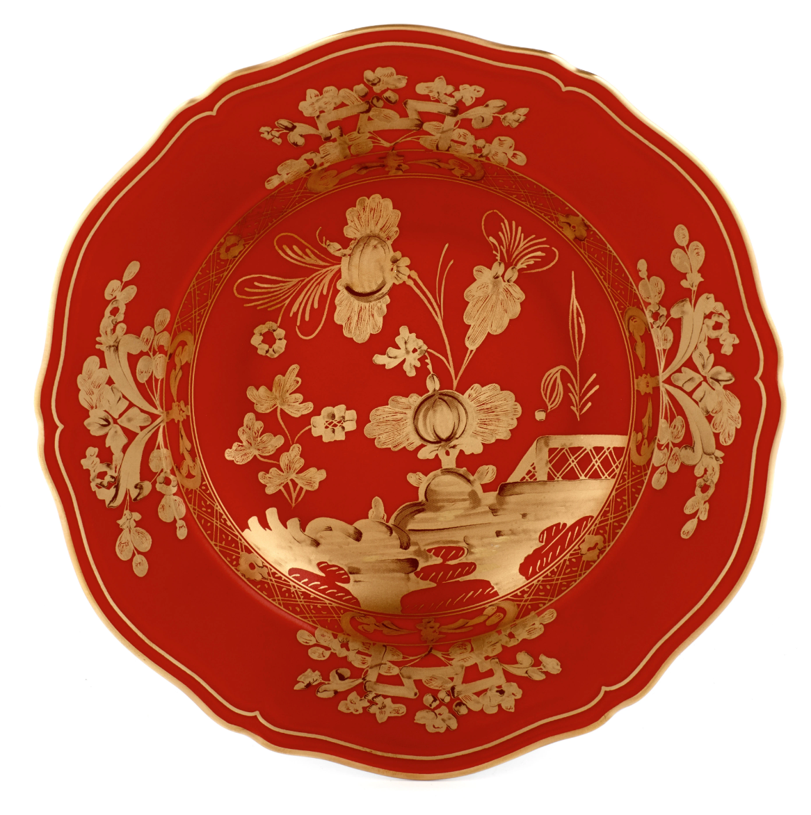 Ginori 1735 Oriente Italiano Soup Plate | Rubrum 9.5in