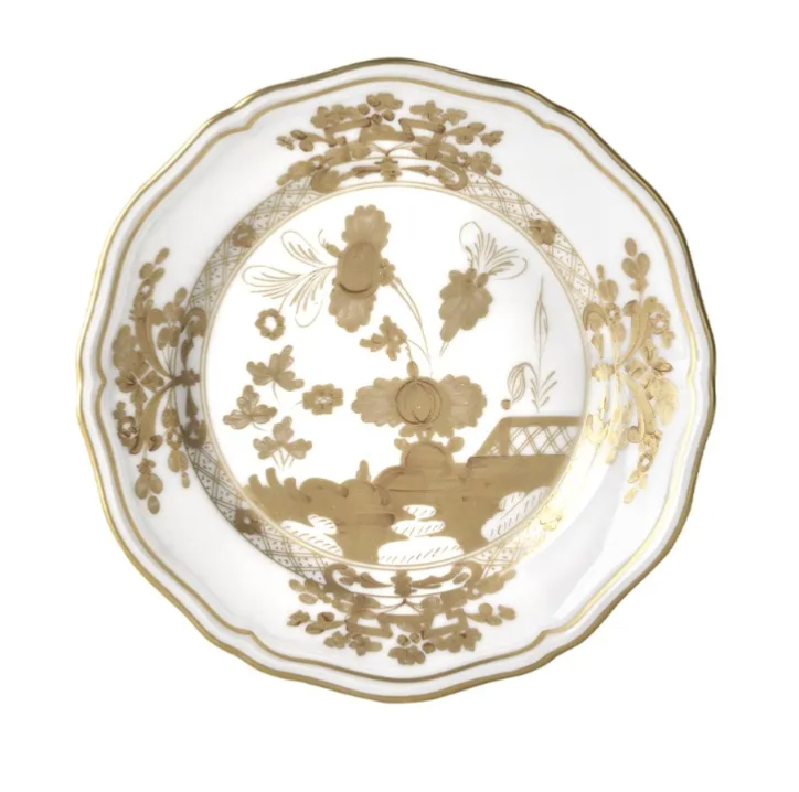 Ginori 1735 Oriente Italiano Bread Plate | Aurum 6.75in