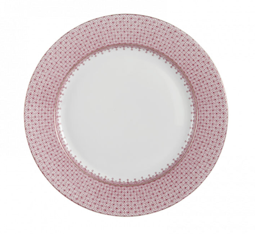 Mottahedeh Pink Lace Dessert Plate | 8.5in