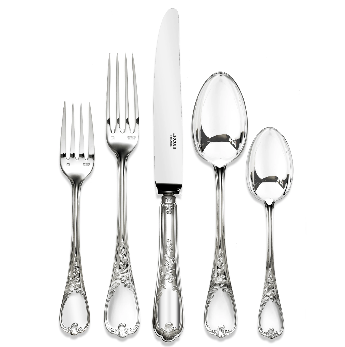 Ercuis Du Barry Silver Plate Flatware | 5pc