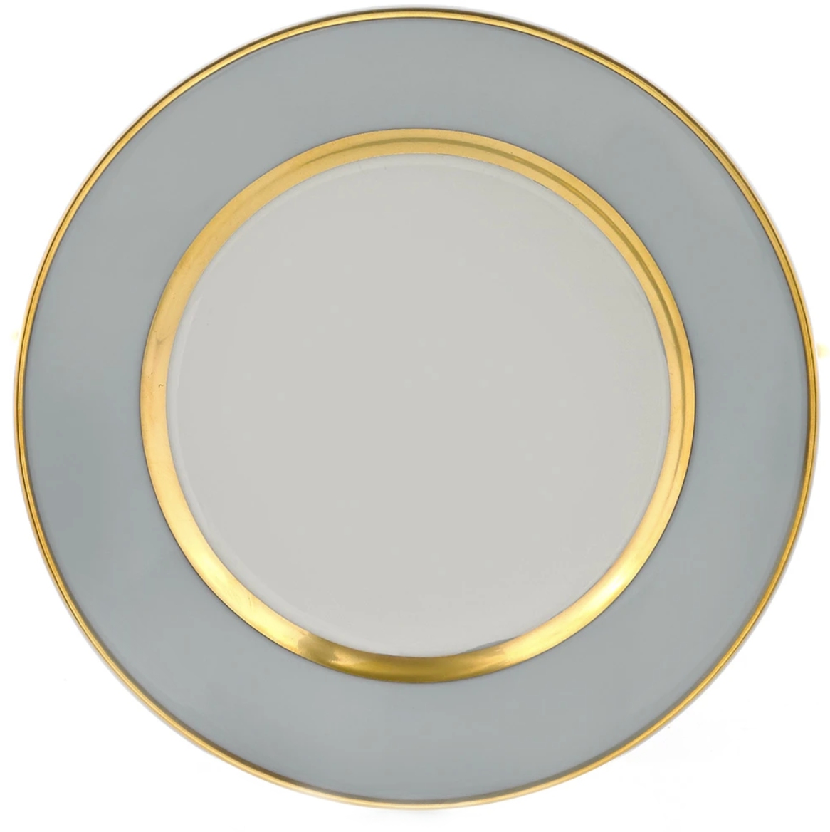 Royal Limoges Mak Grey Gold Dessert Plate | 8.5in