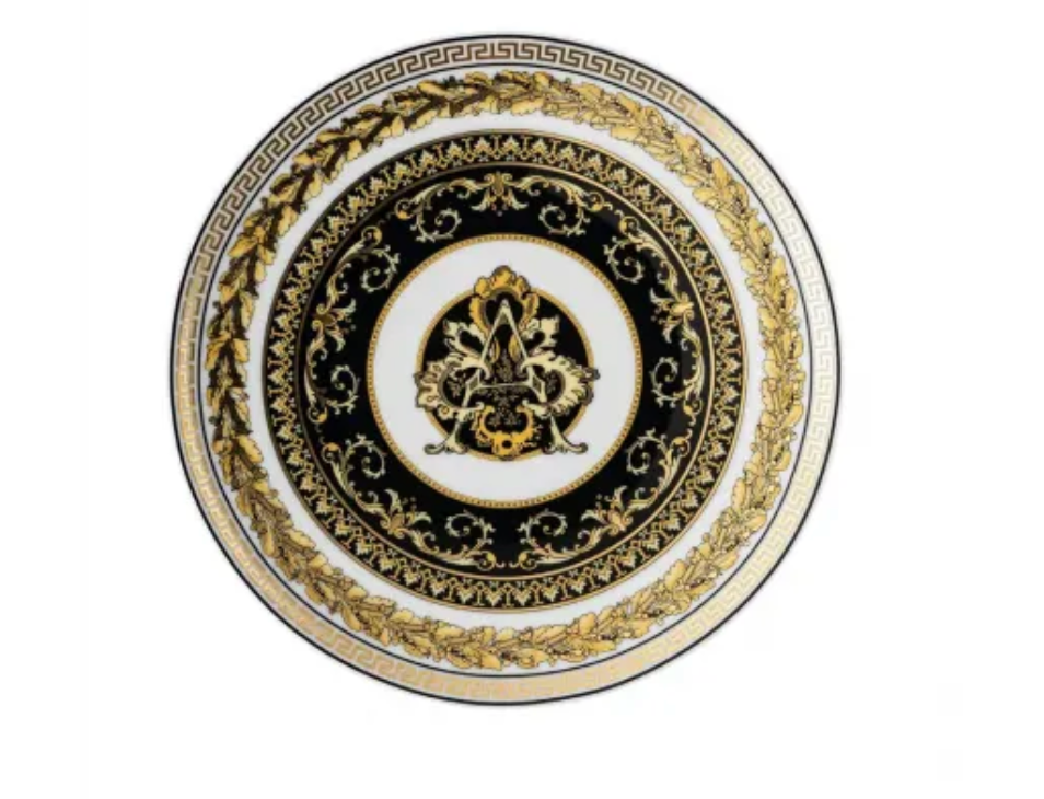 Versace Virtus Alphabet Bread + Butter Plate | 6.7in A