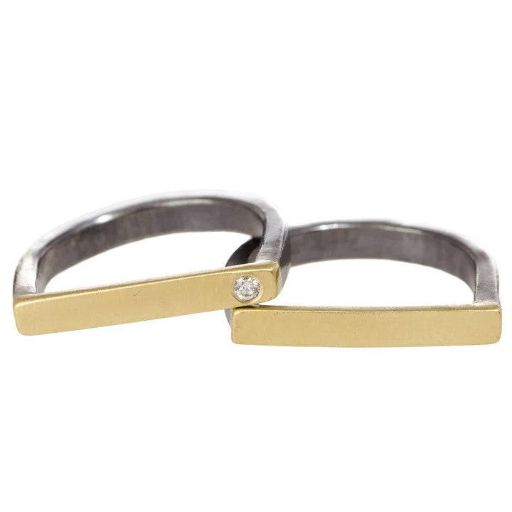 6.5 Slice Stacking Rings 22k dusted + 2mm DIA