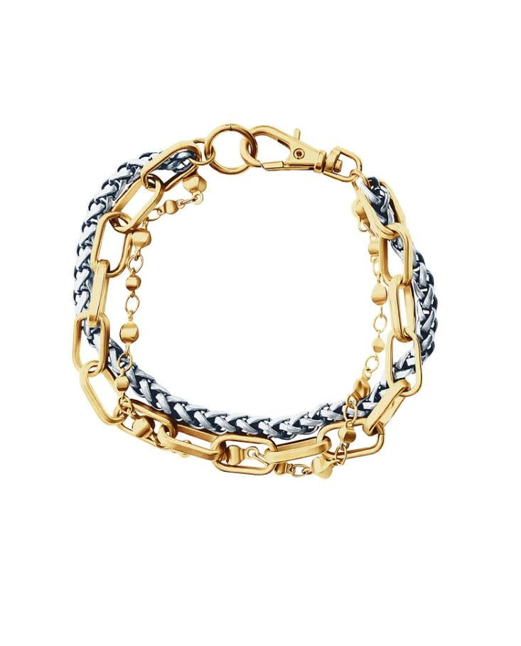 Sedona B Multi Chain Bracelet | Mixed Metal