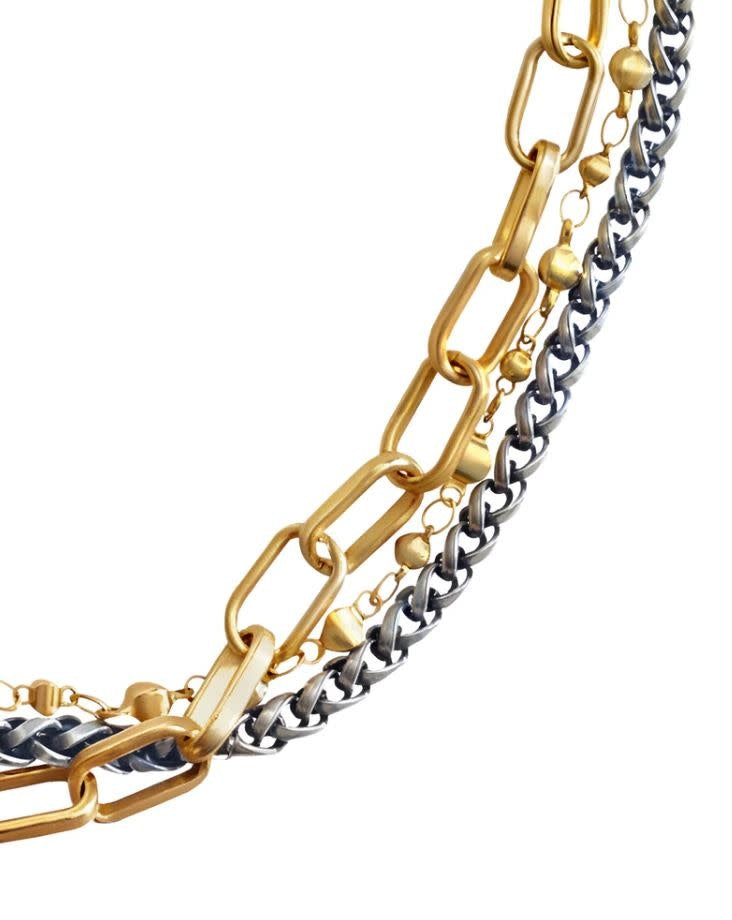 Sedona Multi Chain Necklace | Mixed Metal