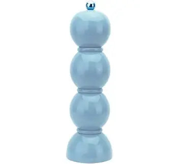 Bobbin Wood Lacquer Salt or Pepper Mill Grinder | 9.5in Periwinkle