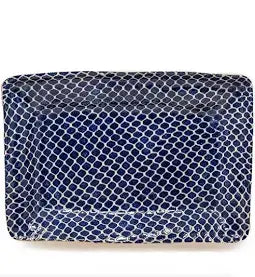 Terrafirma Ceramics Party Platter | 13x9in Taj Cobalt
