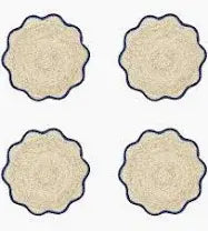 Handwoven Scalloped Edge Placemat | Set of 4