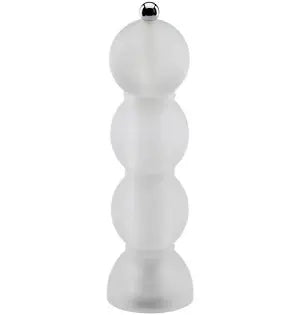 Bobbin Acrylic Salt or Pepper Mill Grinder | 9.5in Frost Clear