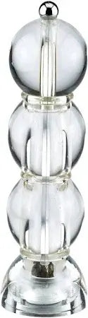 Bobbin Acrylic Salt or Pepper Mill Grinder | 9.5in Ice White