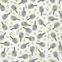 Pickleball Pattern Cocktail Napkins