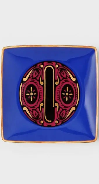 Versace Alphabet Square Dish | 4.75in O