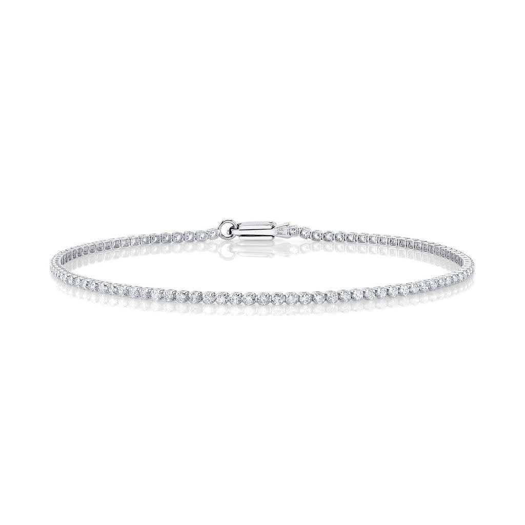 1.20Ct 14K WG Diamond Micro-Tennis Bracelet