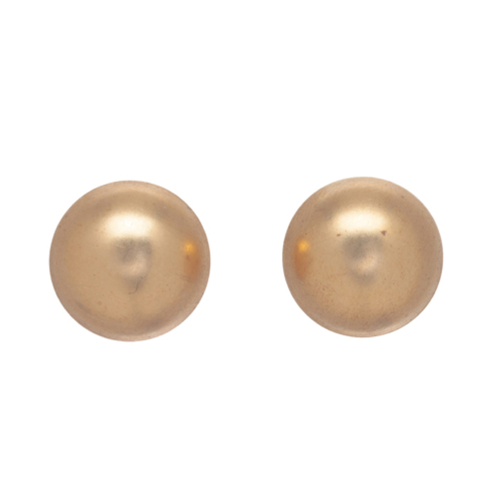 Classic 12mm Button Stud Earrings