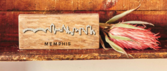 Memphis Skyline Small Wood City Scape
