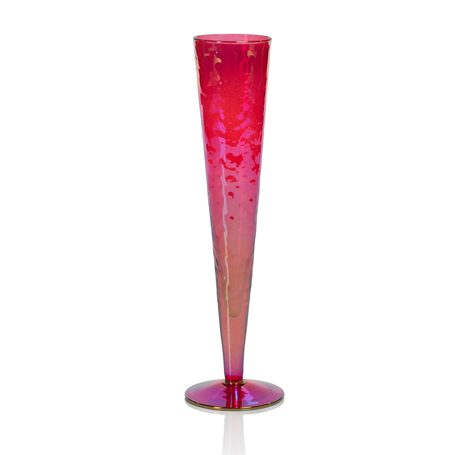 Hammered Glass Champagne Flute |