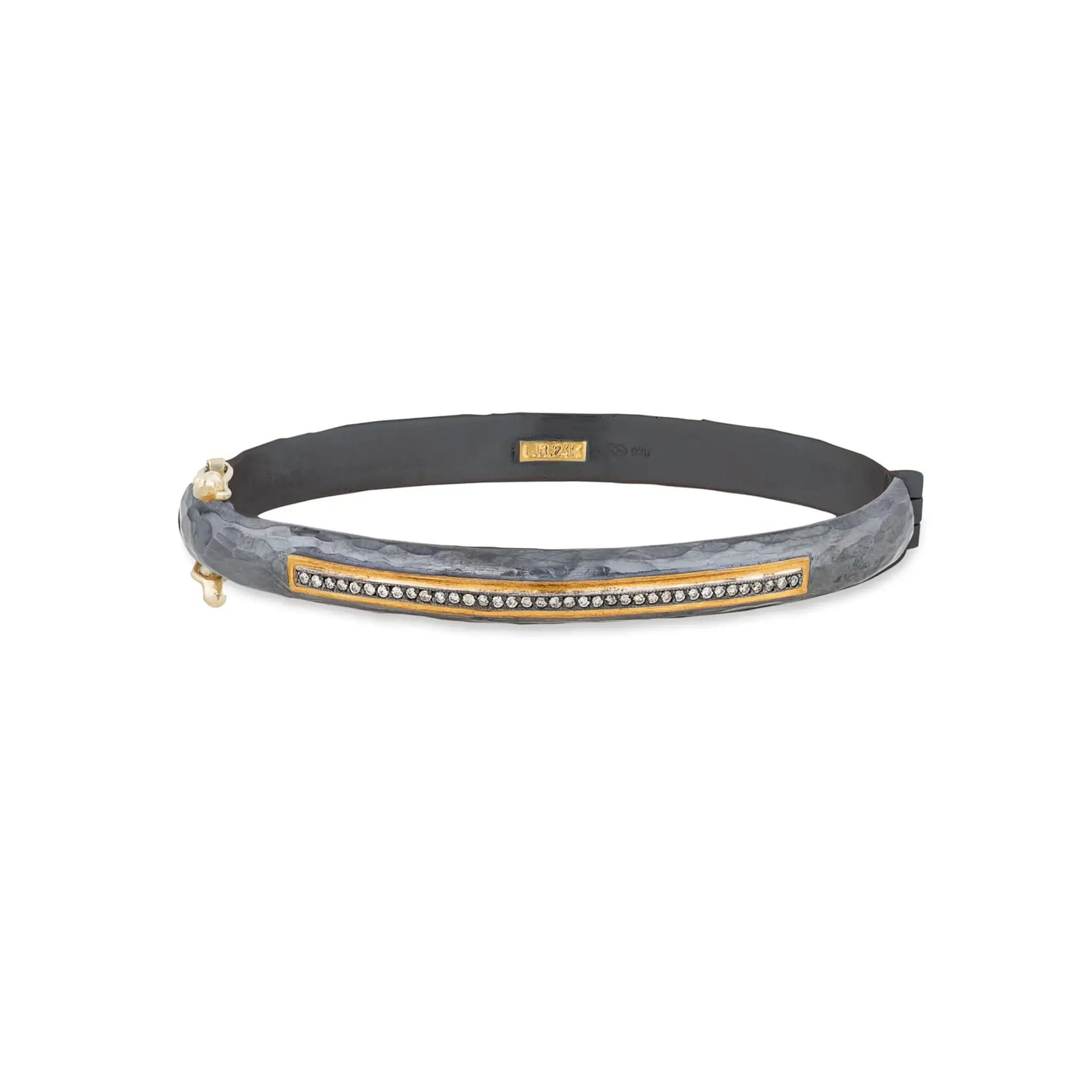 Stockholm Diamond Bar Hinged Cuff