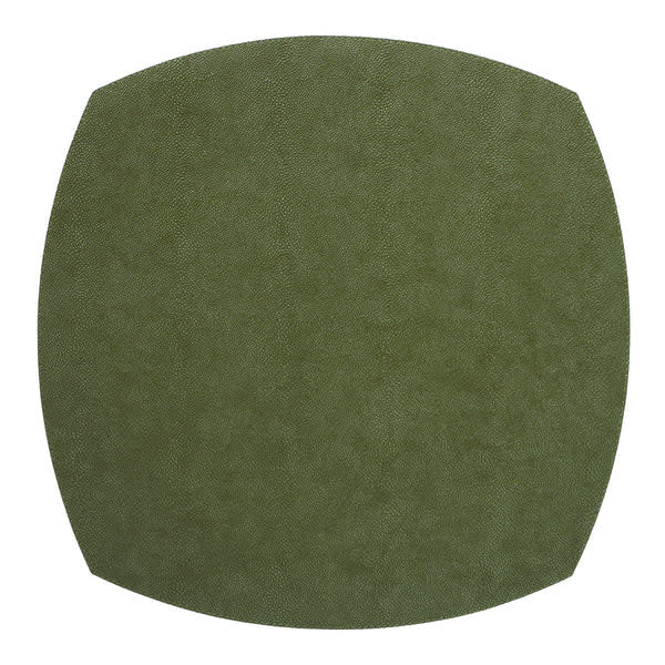 Bodrum Stingray Elliptic Square Placemats Set of 4 |16in Hunter