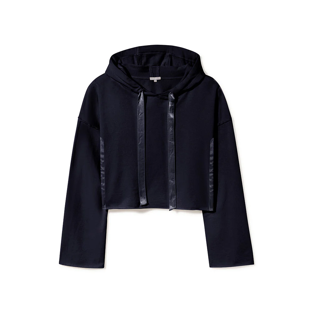 Bianca Satin Inset Hoodie |
