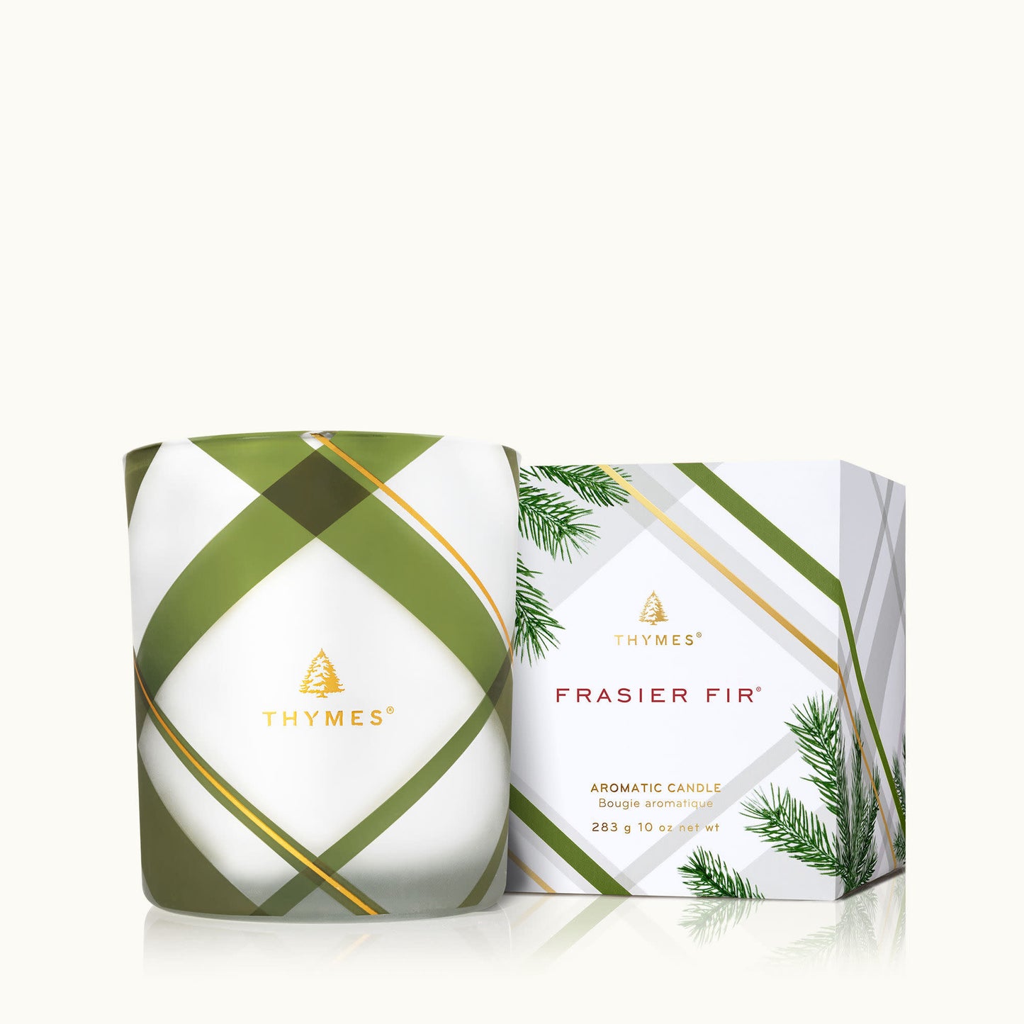 Frasier Fir Poured Candle | Frosted Plaid 10oz