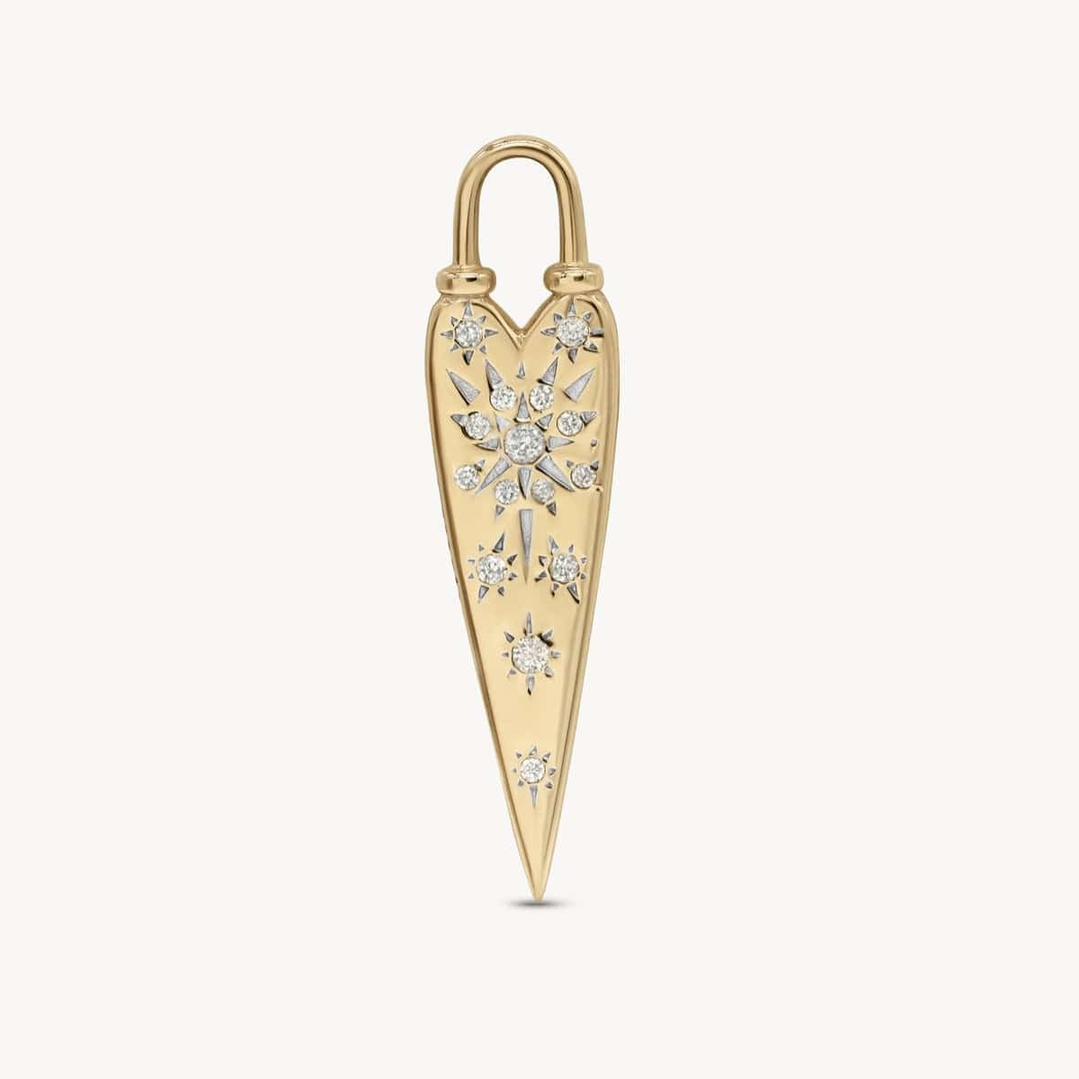 Single Love Explosion Heart Charm