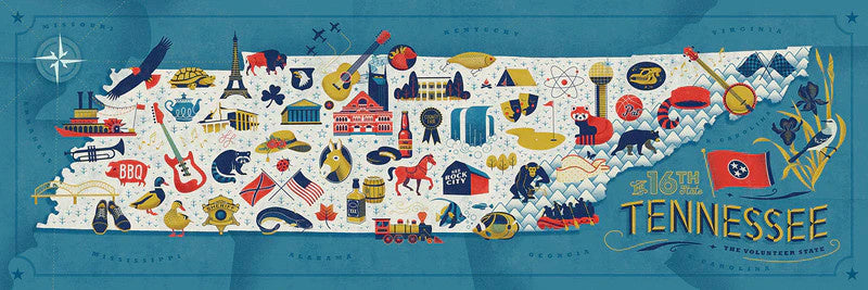 Tennessee State Map Puzzle