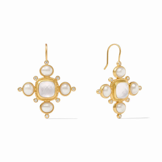 Tudor Earring | Iridescent Clear Crystal