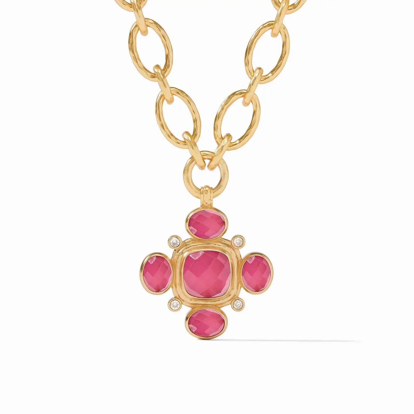 Tudor Statement Necklace | Iridescent Raspberry