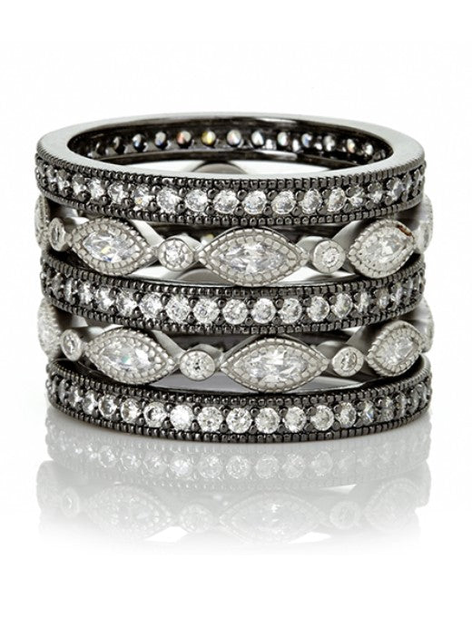 Signature Classic Marquise Eternity Stack Ring, S/5