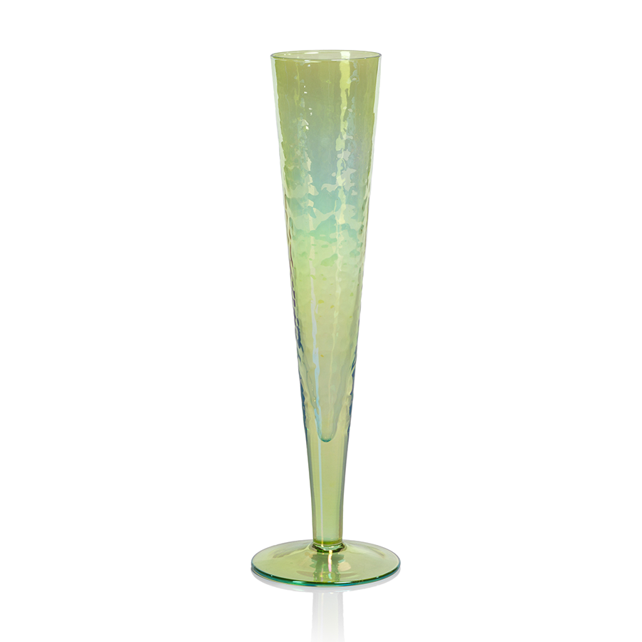 Hammered Glass Champagne Flute |