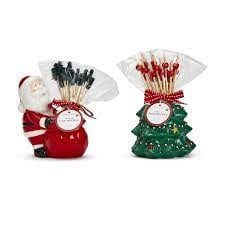 Toothpick Holder | Santa or Tree Assorted