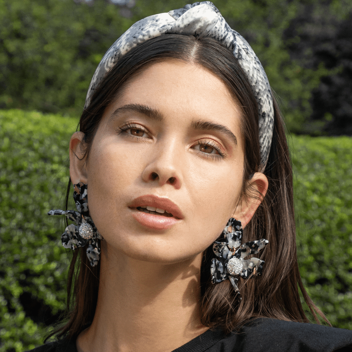 Lele Sadoughi Crystal Lily Earrings