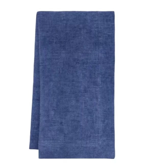 Linen Napkins Set of 4 | Solid Sea Blue 20x20in