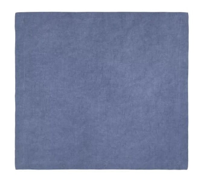 Linen Napkins Set of 4 | Solid Sea Blue 20x20in