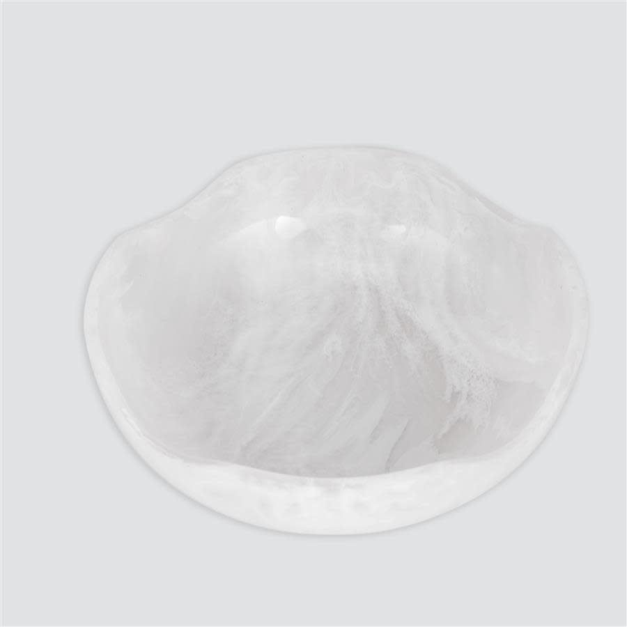 Resinware Handcrafted Medium Bowl | 10.63x3.35in Snow
