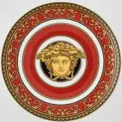 Versace Medusa Red Bread + Butter Plate | 7in
