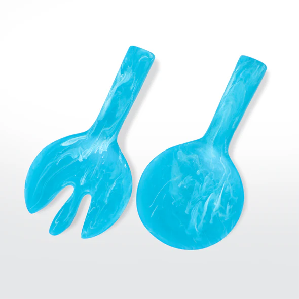 Resinware Handcrafted Salad Server Set | Jumbo 11.7in