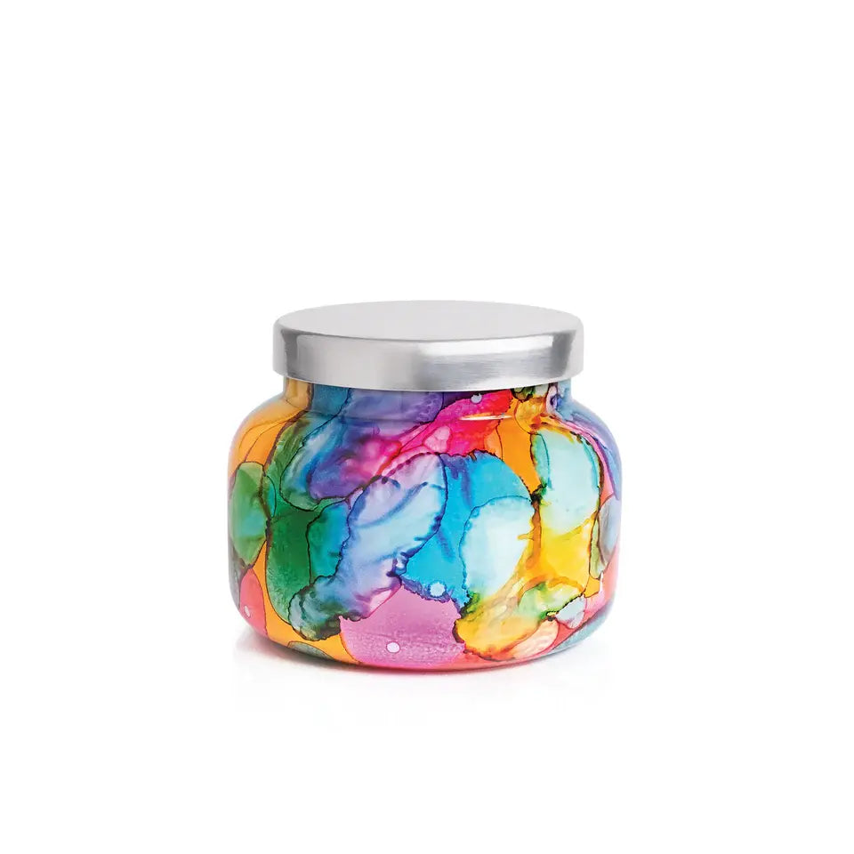CapriBlue Volcano Candle | Rainbow Watercolor Signature Jar 19oz