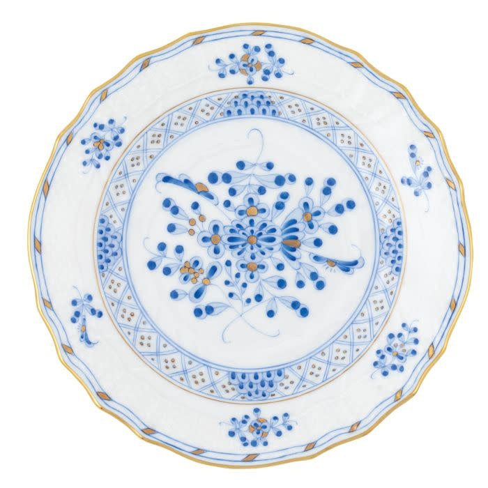 Herend Waldstein Blue Bread + Butter Plate | 6in