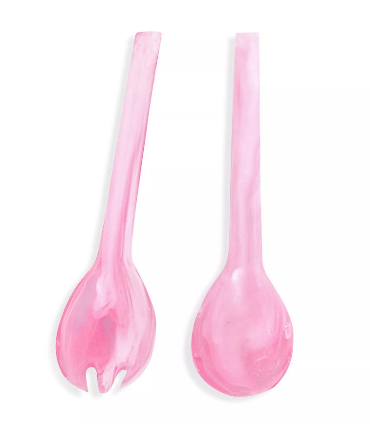 Resinware Handcrafted Salad Server Set | Everyday 11in