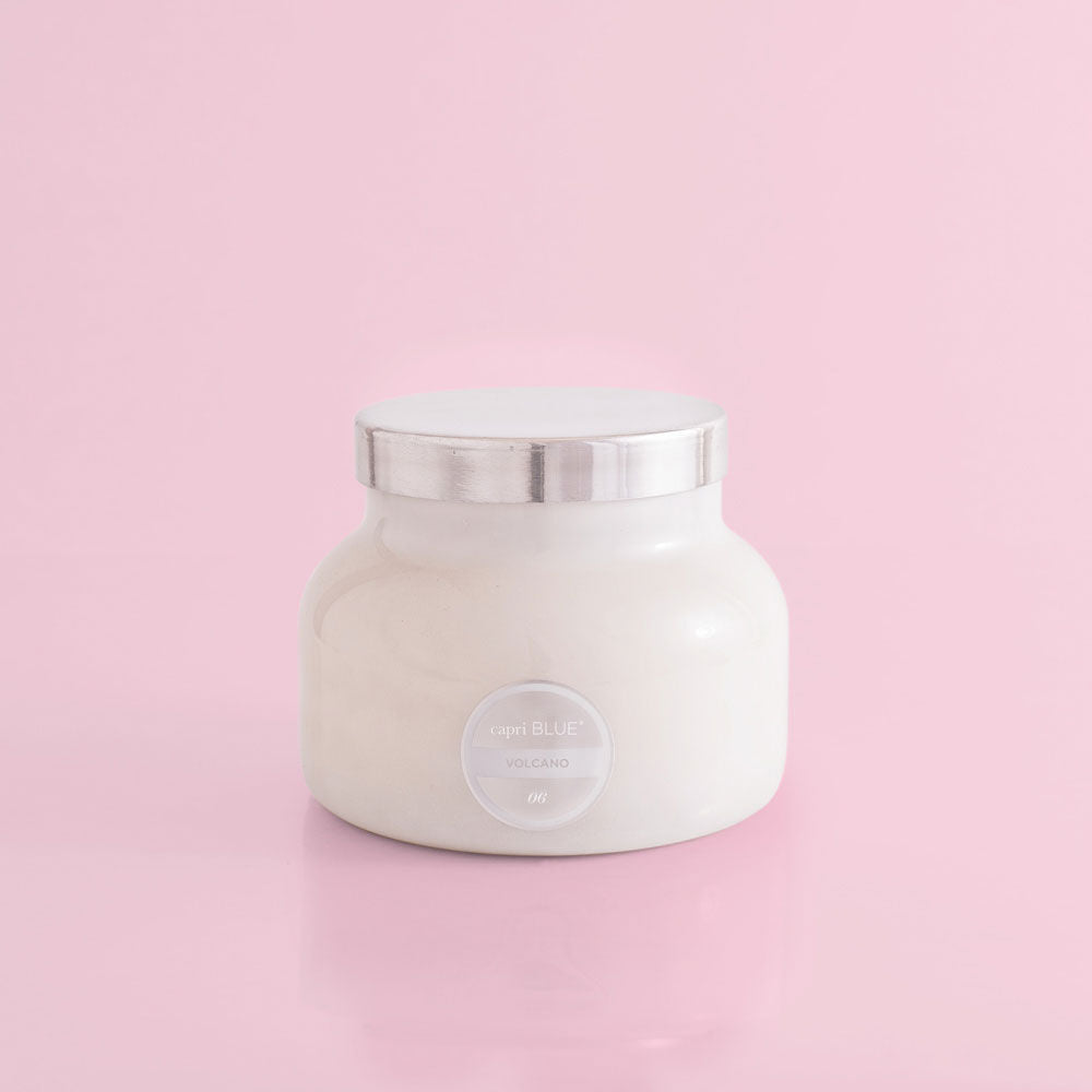 CapriBlue Volcano Candle | White Signature Jar 19oz