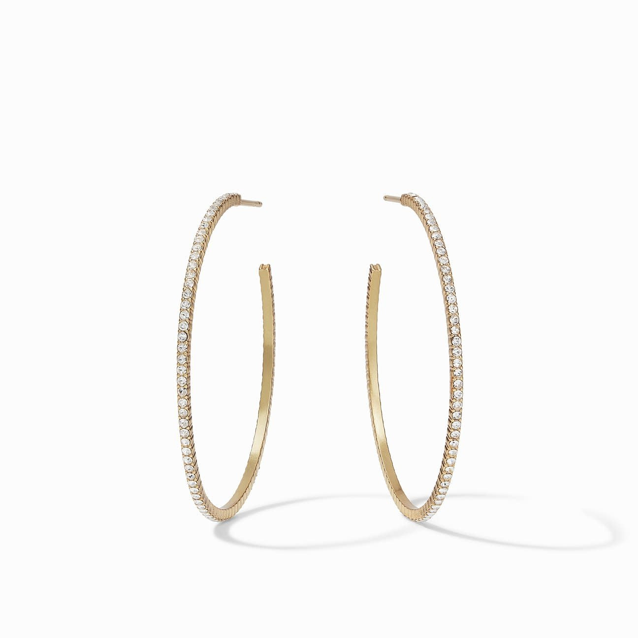 Windsor Crystal Hoop Earrings | 1.75in