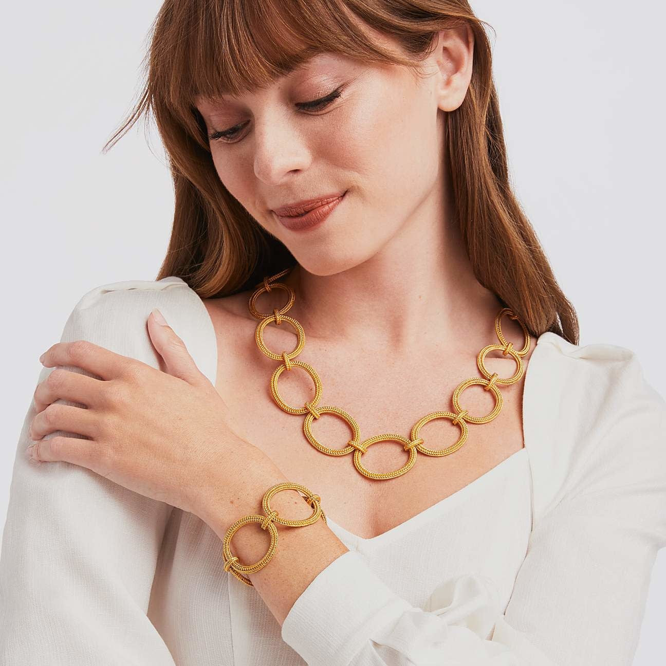 Windsor Link Necklace Gold