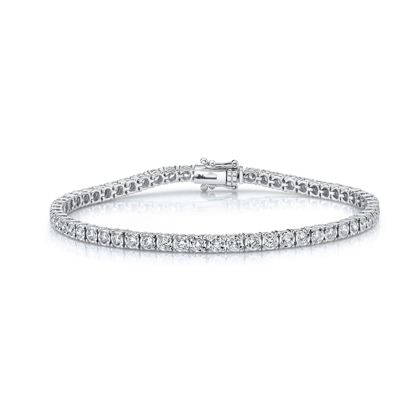 2.02Ct 14K WG Diamond Tennis Bracelet