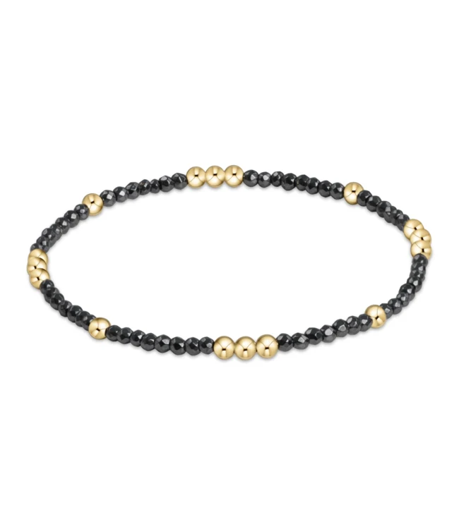 Worthy Gemstone Bracelet | 2mm Faceted Hematite