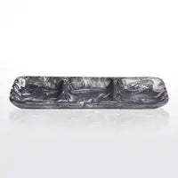 Resinware Handcrafted Tray | 3 Part Large 17in