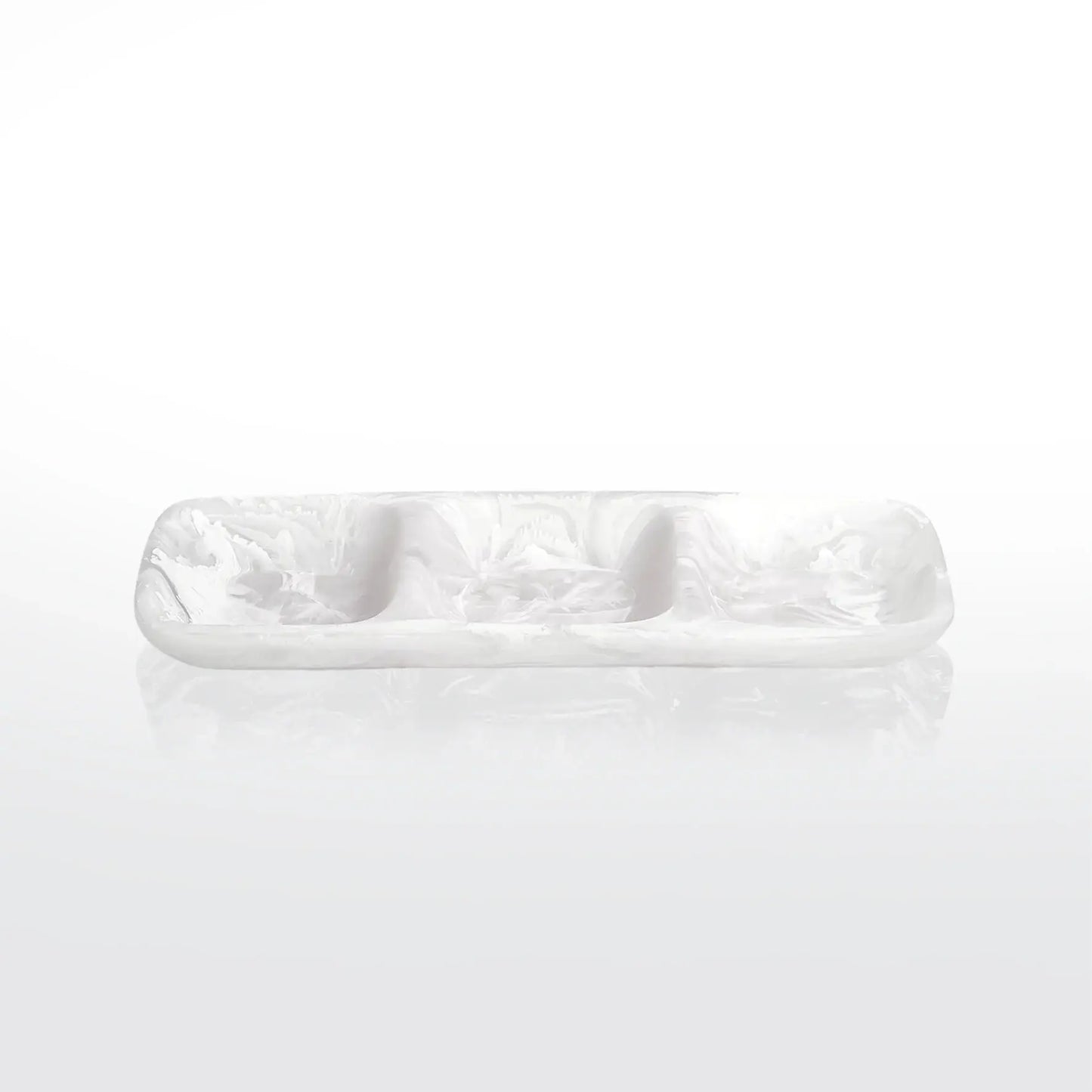 Resinware Handcrafted Tray | 3 Part Medium 14in